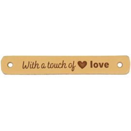 Durable | Leren label | 7 x 1 cm | 2 stuks | With a touch of love