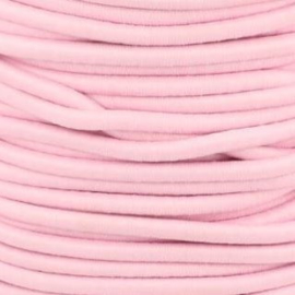 Koordelastiek 3 mm | 5 meter | Babyroze