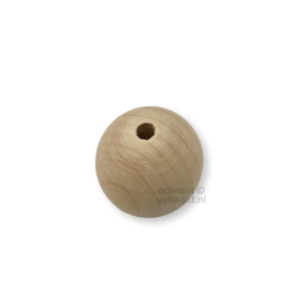 Blanke houten kralen | 5 stuks | 35 mm