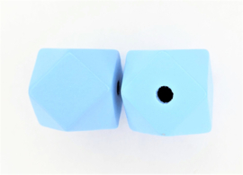 Gekleurde houten kralen | Hexagon | 2 stuk | 20 mm