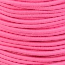 Koordelastiek 3 mm | 5 meter | Roze