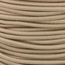 Koordelastiek 3 mm | 5 meter | Taupe