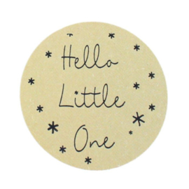 Stickers | Hello Little One | kraft 45 mm | 10 stuks
