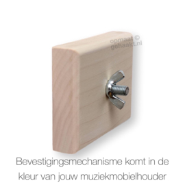 Houten muziekmobielhouder - Beuken