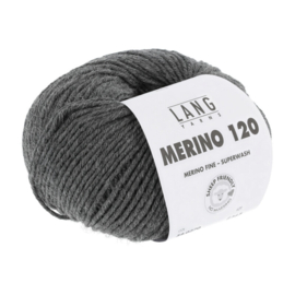 Lang Yarns Merino 120 | 34.0270 | Dark grey mélange
