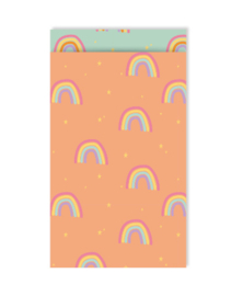 Cadeauzakjes Regenboog perzik | 5 stuks | M