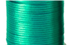 Satijnkoord turquoise | 2 mm | 5 meter