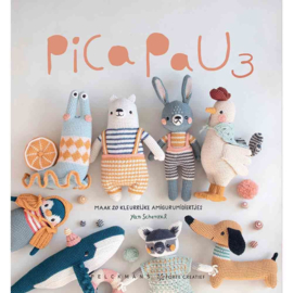 Boek | Pica Pau 3: maak 20 kleurrijke amigurumidiertjes | Yan Schenkel