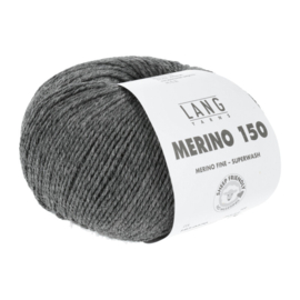 Lang Yarns Merino 150 | 197.0270 | Dark grey mélange