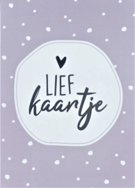 Voordeelset | 5 wenskaarten | Lief kaartje
