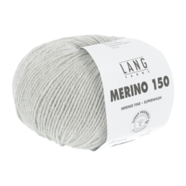 Lang Yarns Merino 150 | 197.0223 | Light grey mélange