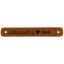 Durable | Leren label | 7 x 1 cm | 2 stuks | With a touch of love