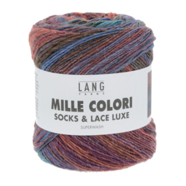 Lang Yarns Mille Colori socks & lace luxe | 859.0201 | Blue/purple/brown