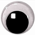 Beweegbare veiligheidsoogjes 12 mm | Rond zwart | 5 paar