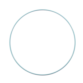 Metalen ring | 25 cm | Lichtblauw
