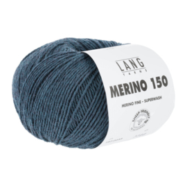 Lang Yarns Merino 150 | 197.0233 | Petrol mélange