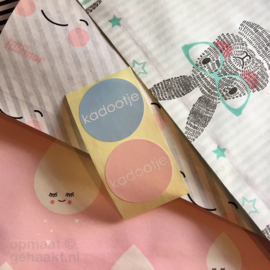 Stickers | Kadootje | Babyroze | 10 stuks