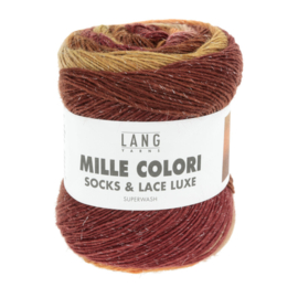 Lang Yarns Mille Colori socks & lace luxe | 859.0211 | Brick/orange/mustard yellow