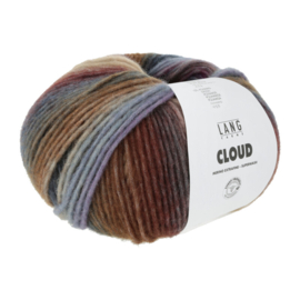 Lang Yarns Cloud | 1077.0012 | Chestnut/petrol