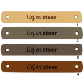 Durable | Leren label | 7 x 1 cm | 2 stuks | Lief en stoer