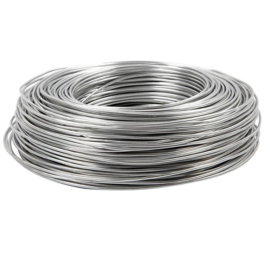 Aluminiumdraad / ijzerdraad voor punnikvormen | Zilver | 60 meter
