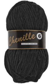 Lammy Yarns Chenille 6 | 001 Zwart