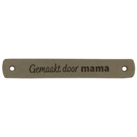 Durable | Leren label | 7 x 1 cm | 2 stuks | Gemaakt door mama