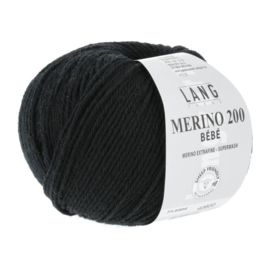 Lang Yarns Merino 200 BEBE | 71.0304 | Black