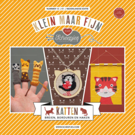 Haakpatroon wandhanger kat |klein maar fijn nr 12 | Scheepjes