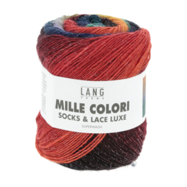 Lang Yarns Mille Colori socks & lace luxe | 859.0208 | Blue/green/red