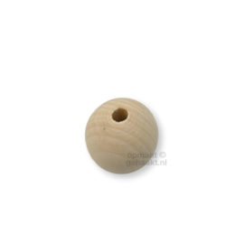Blanke houten kralen | 5 stuks | 30 mm