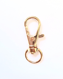 Sleutelhanger musketonhaak | goud | 10 stuks