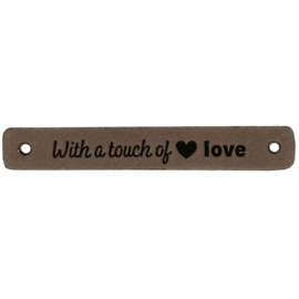Durable | Leren label | 7 x 1 cm | 2 stuks | With a touch of love