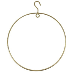 Metalen ring | 30 cm | Goud met ophangoogje