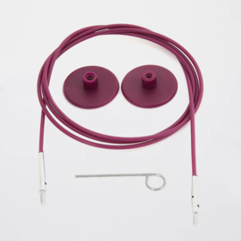 KnitPro Kabel voor verwisselbare punten| paars | 150 cm