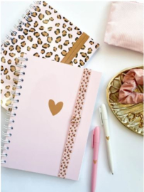 Notitieboek A5 | Stationery & Gift | Pink Leopard