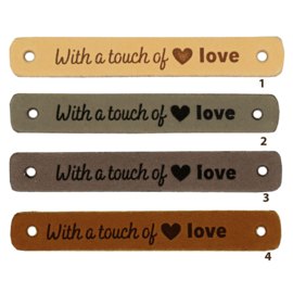 Durable | Leren label | 7 x 1 cm | 2 stuks | With a touch of love