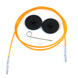 KnitPro Kabel voor verwisselbare punten | oranje | 80 cm