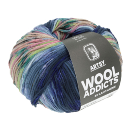 WOOLADDICTS Artsy | 1140.0008 | Blue/rose
