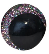 Veiligheidsoogjes | Rond opzij kijkende |  glitters 12 mm | 1 paar
