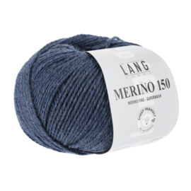 Lang Yarns Merino 150 | 197.0234 | Dark jeans mélange