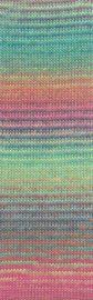 Lang Yarns Mille Colori socks & lace luxe | 859.0200 | Pink/green/purple