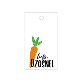 Cadeaulabel | Sinterklaas | 5 stuks | Liefs,  Ozosnel