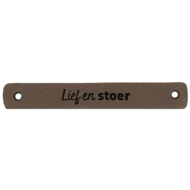 Durable | Leren label | 7 x 1 cm | 2 stuks | Lief en stoer