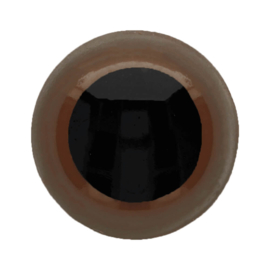 Veiligheidsoogjes | Rond | Donkerbruin | 1 paar | 45 mm