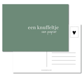 Wenskaart | Stationery & Gift | Een knuffeltje van papier