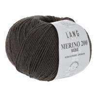 Lang Yarns Merino 200 BEBE | 71.0367 | Dark Brown