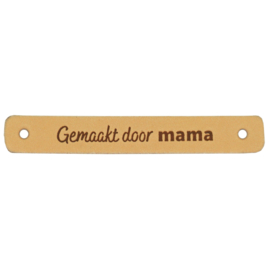 Durable | Leren label | 7 x 1 cm | 2 stuks | Gemaakt door mama