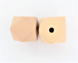 Gekleurde houten kralen | Hexagon | 2 stuk | 20 mm