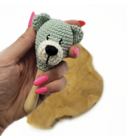 Houten sambabal | 12 cm | Durable | Geschikt voor de MINI Piekje-haakpatronen